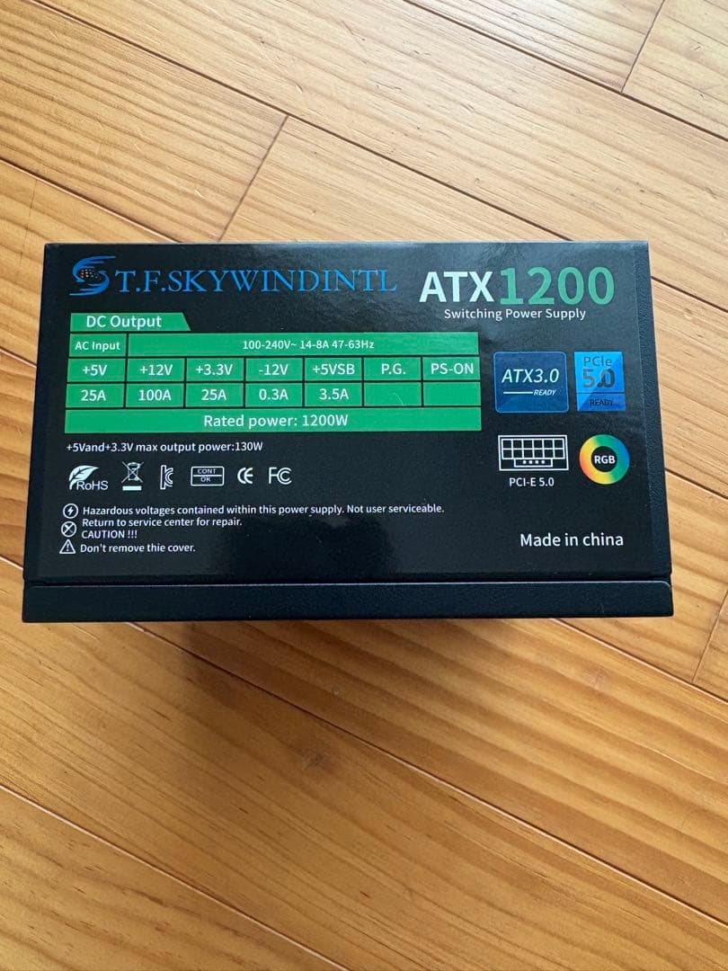 T.F.SKYWINDINTL ATX1200 電源ユニット 1200W