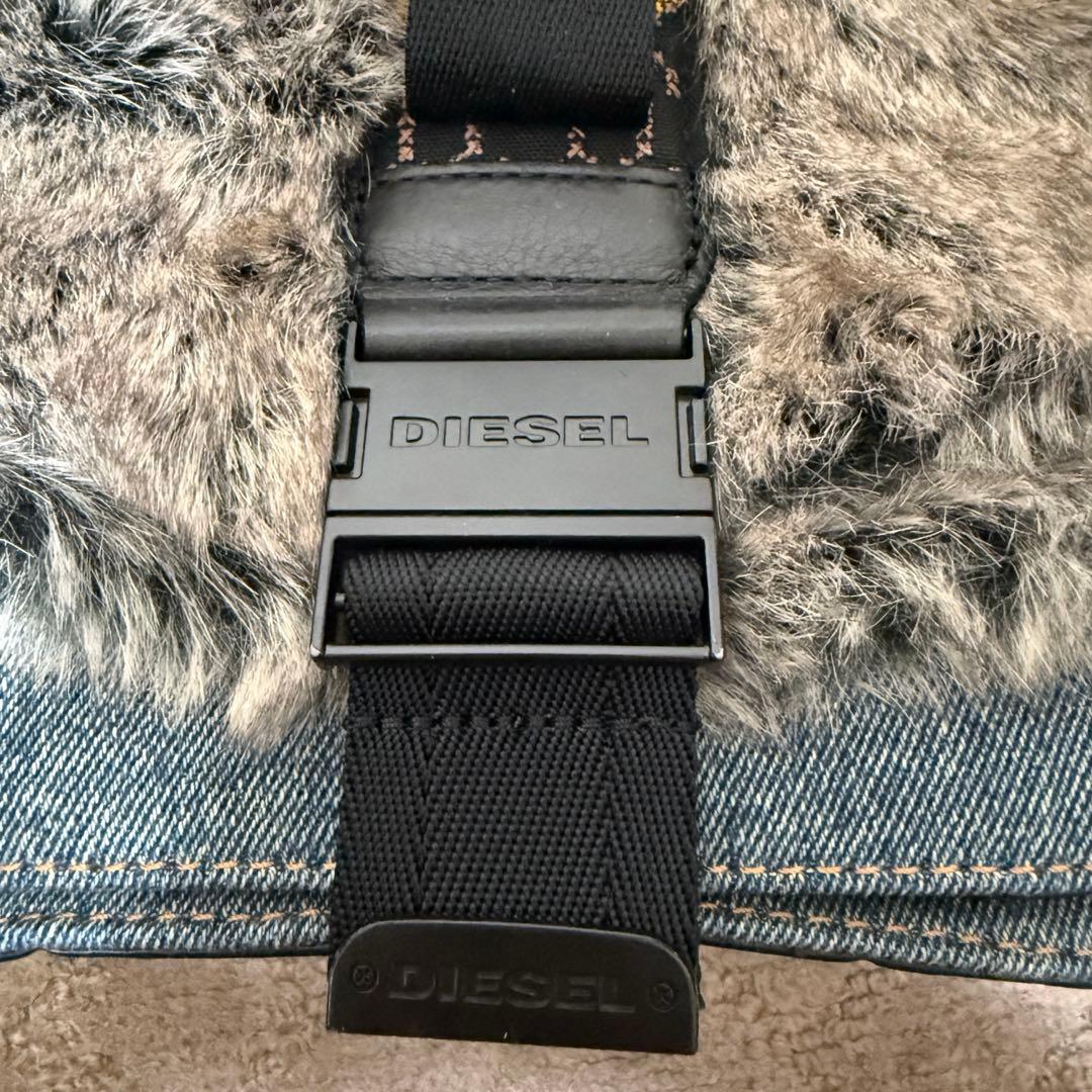 【DIESEL/ディーゼル】デニムファーショルダーバッグハンドバック