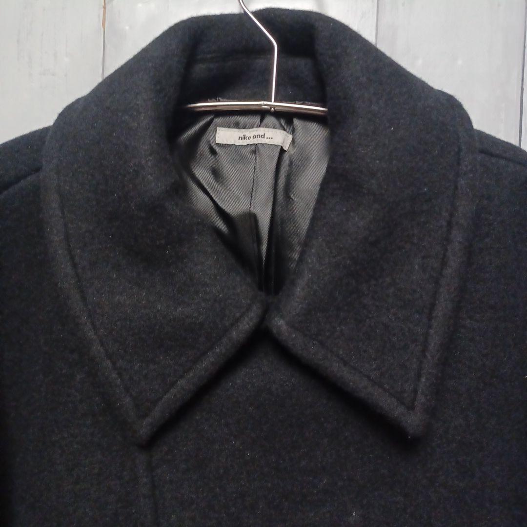 [niko and…]ライトモッサドルマンジャケットコート ブラック 新品未使用