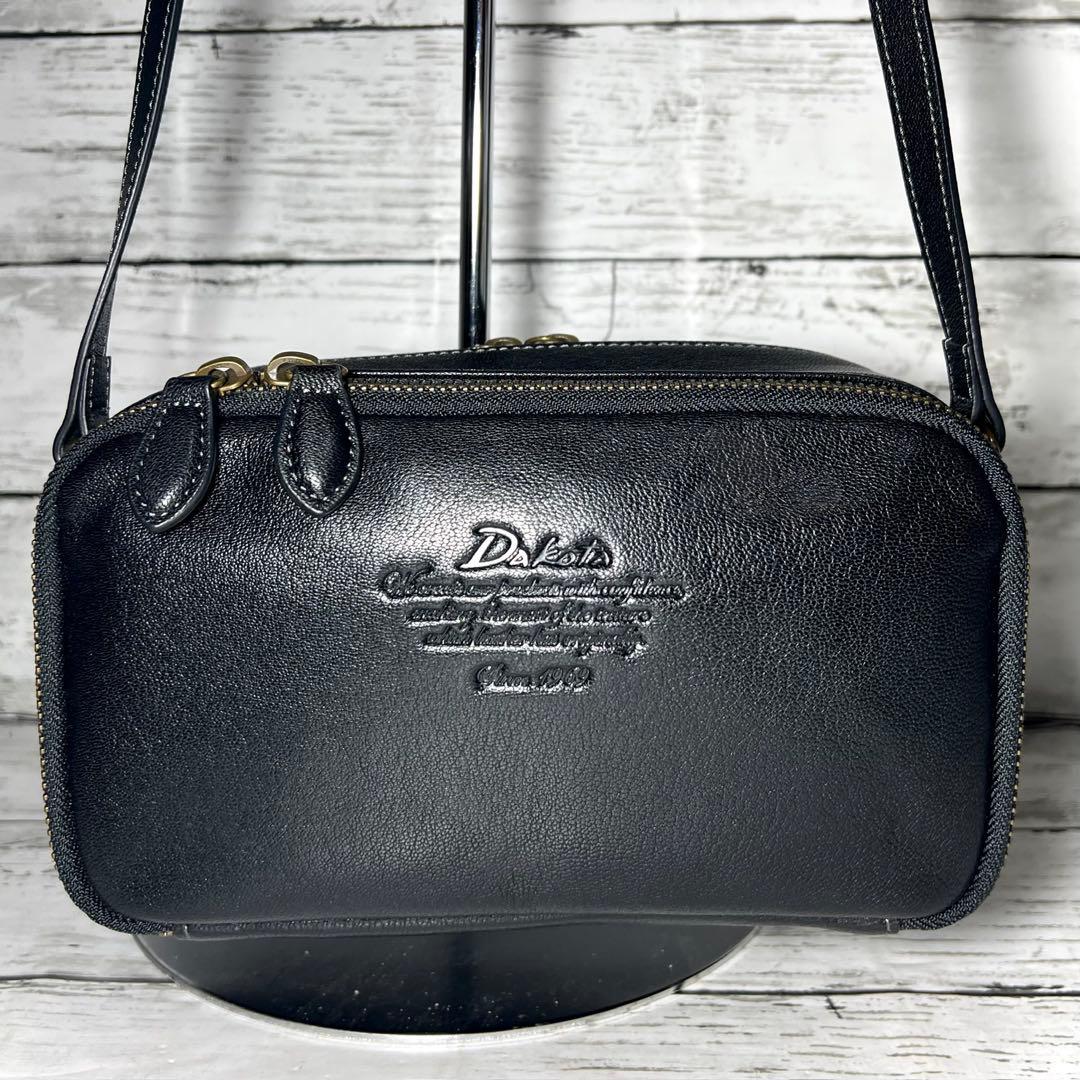 ＊sara＊✨Dakota ダコタ お財布ショルダーバッグ斜め掛けレザー黒