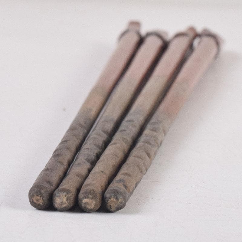 茶道具　金屋　金谷五郎三郎作　銅火箸　二組　共箱　V　R8868