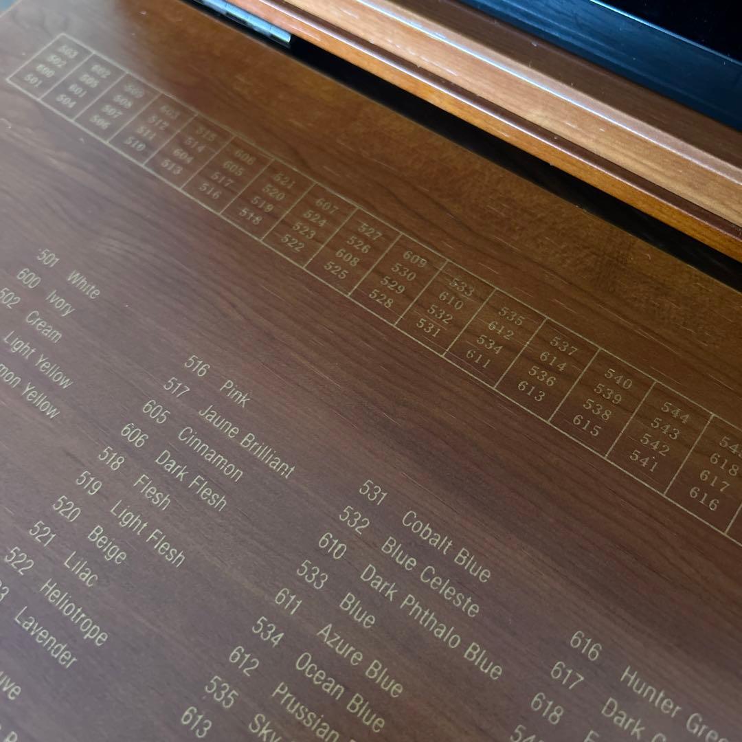 美品PS水彩色鉛筆99本セット 木製ケース付き 伊東屋ITOYA
