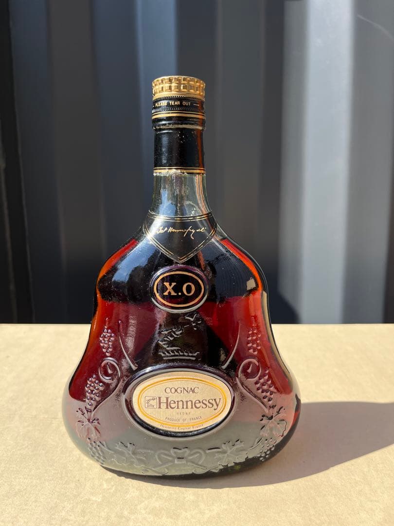 Hennessy X.O.ヘネシー コニャック 古酒 旧ボトル 金キャップ