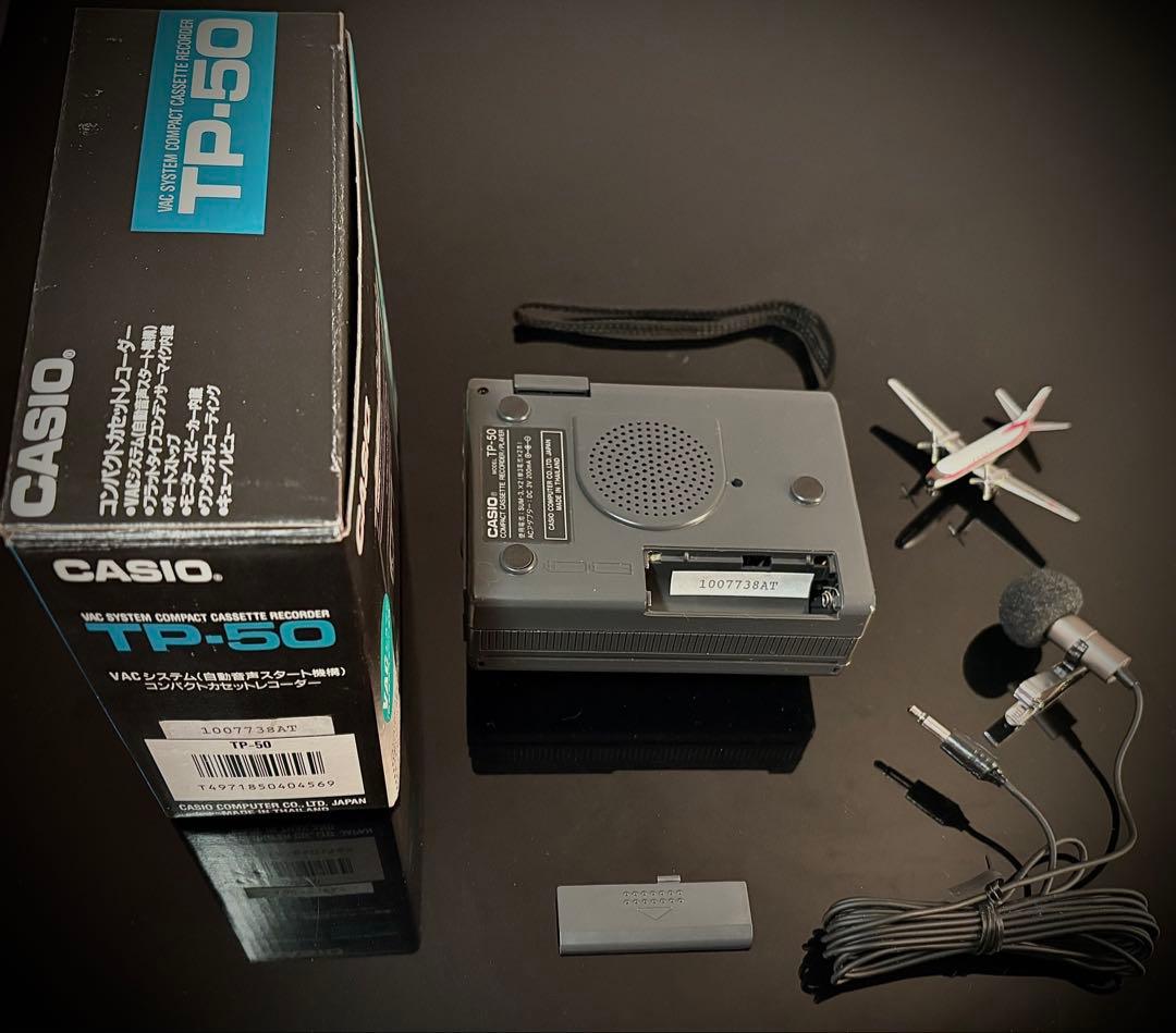 カセットプレーヤー、 CASIO TP-50「稀少新品、整備済み、完動超美品」