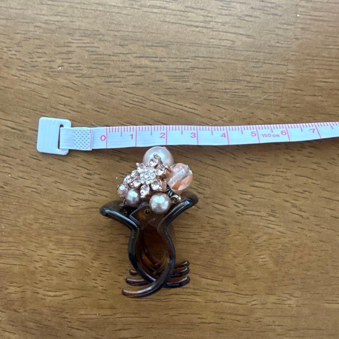 Reine Claudeレーヌクロード ヘアクリップ2個セット ビジュー＆パール