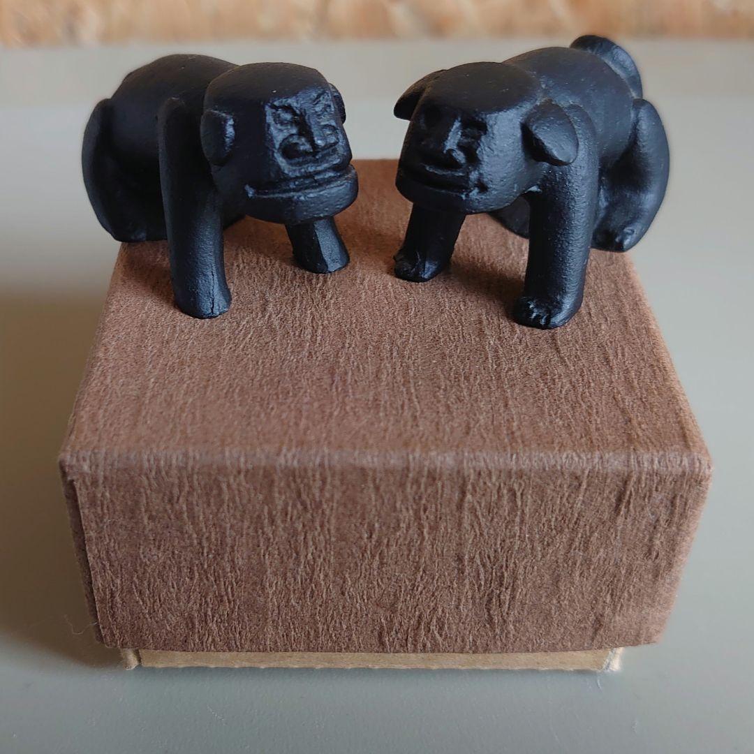 盛岡天満宮 狛犬 南部鉄器