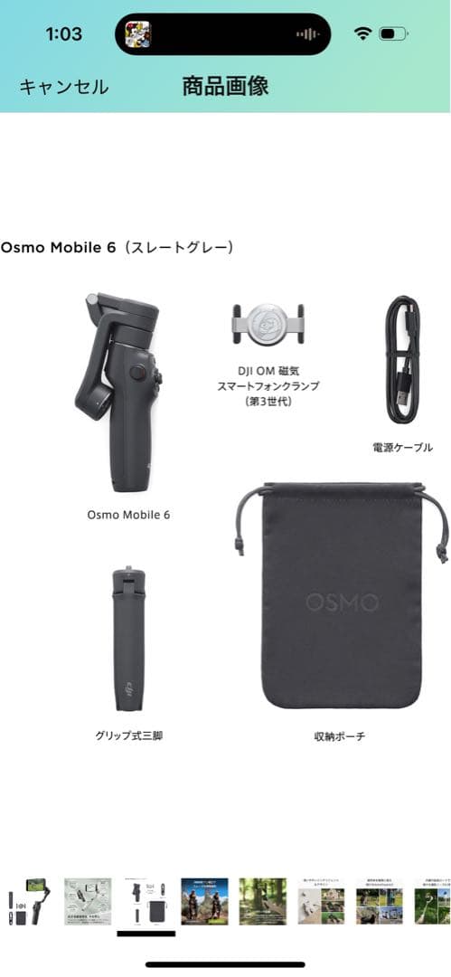 Osmo Mobile 6 スレートグレー