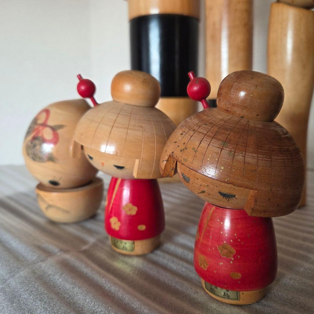 創作こけし おかっぱこけし 人形 かんざし KOKESHI DOLL くまぼっこ
