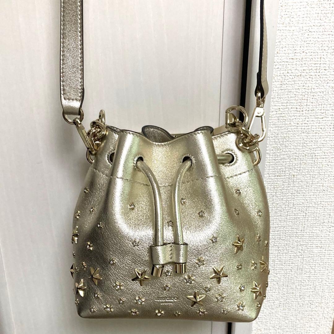 ゲリラセール美品✨JIMMY CHOO ジミーチュウ ボンボン ショルダーバッグ