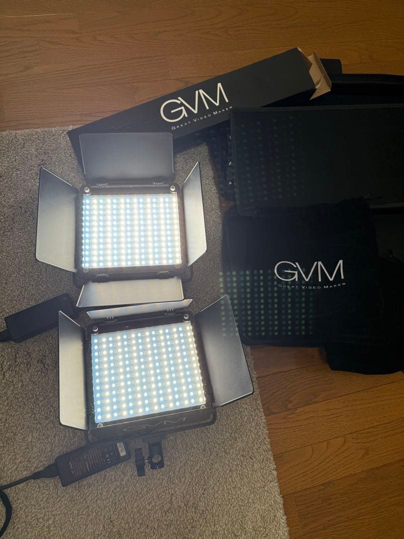 GVM RGB LEDビデオライト アプリコントロール付き撮影用照明 800D