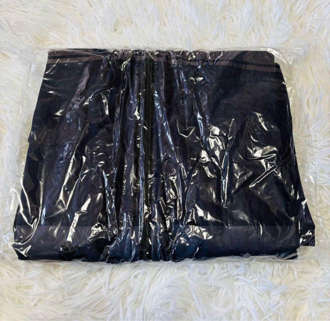 ■新品■　カペルミュール　M　裏起毛ジャケット　グレー　ボーダーデニムプリント