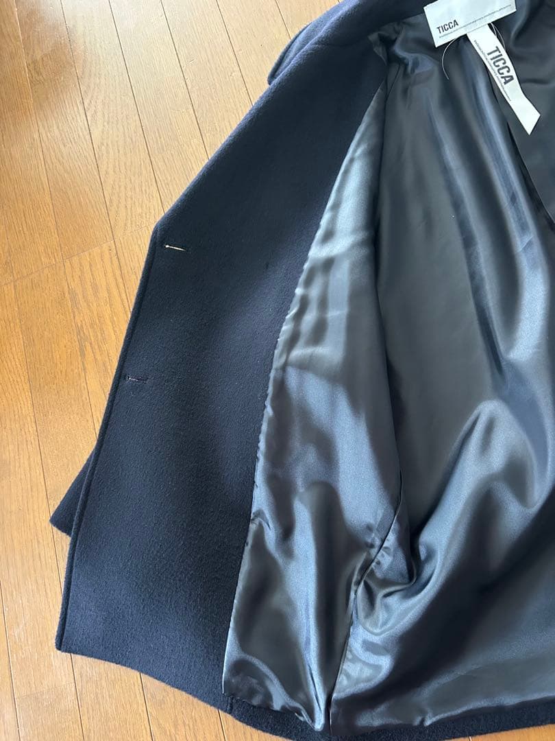 ticca ティッカ ピーコート ネイビー