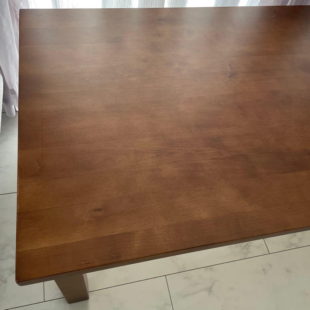 ☆送料込・たのメル便☆無印　ブラウン木製　ローテーブル　シンプル