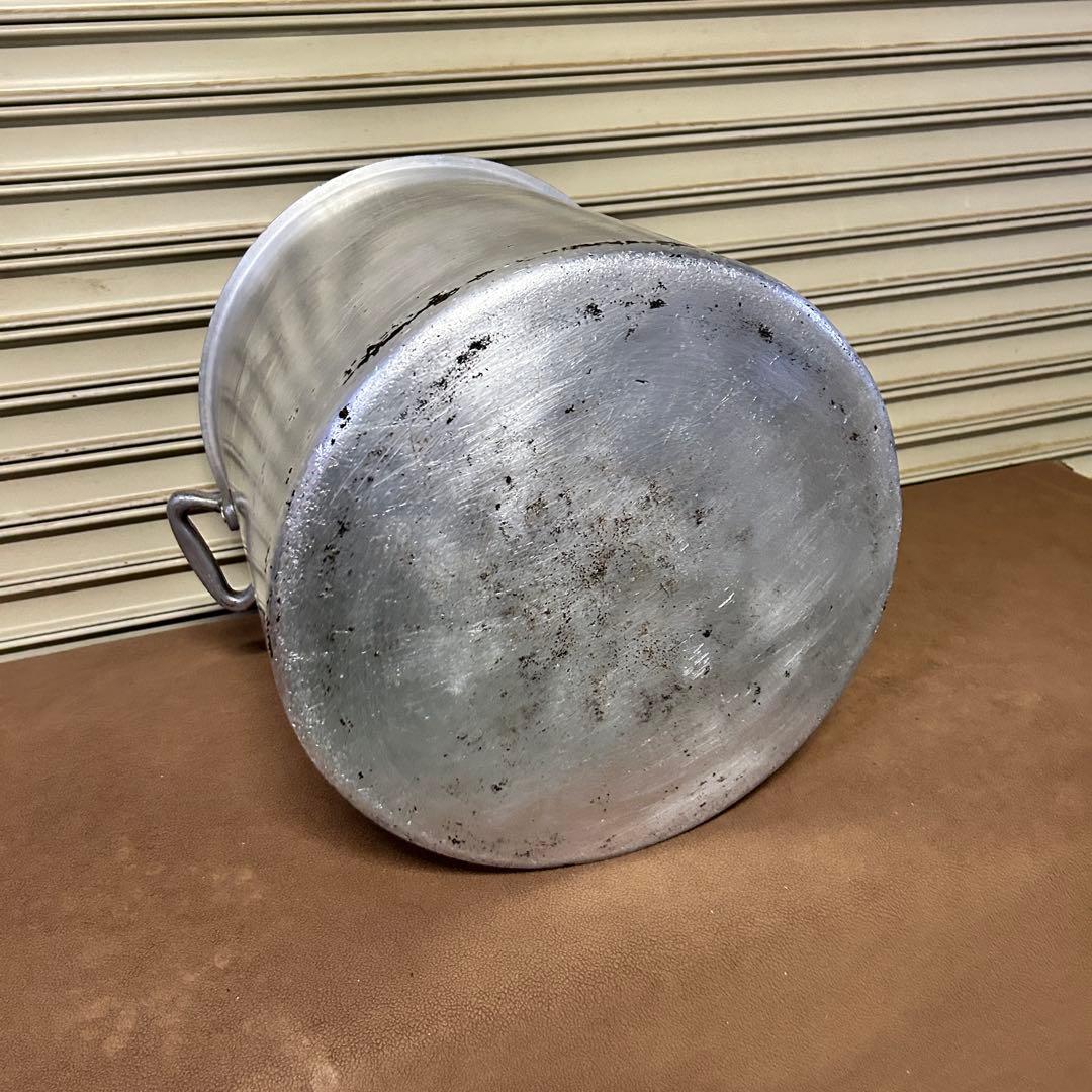 CF43★アルミ製★ 特大 寸胴鍋 両手鍋 直径44.5㎝ 厨房 業務用 359