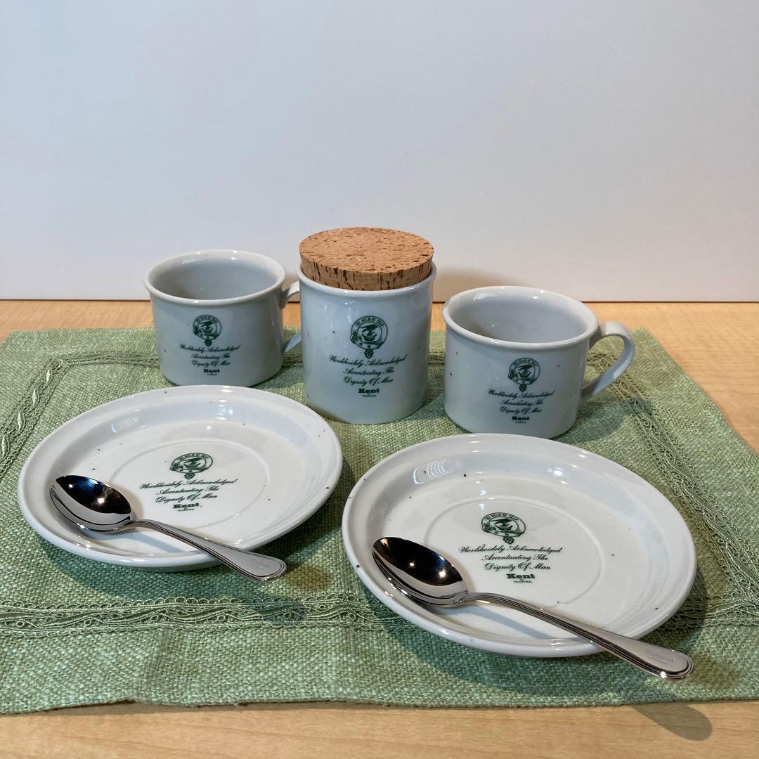 【新品・未使用・非売品】 Kentブランドの化粧箱入りカップ＆ソーサーセット