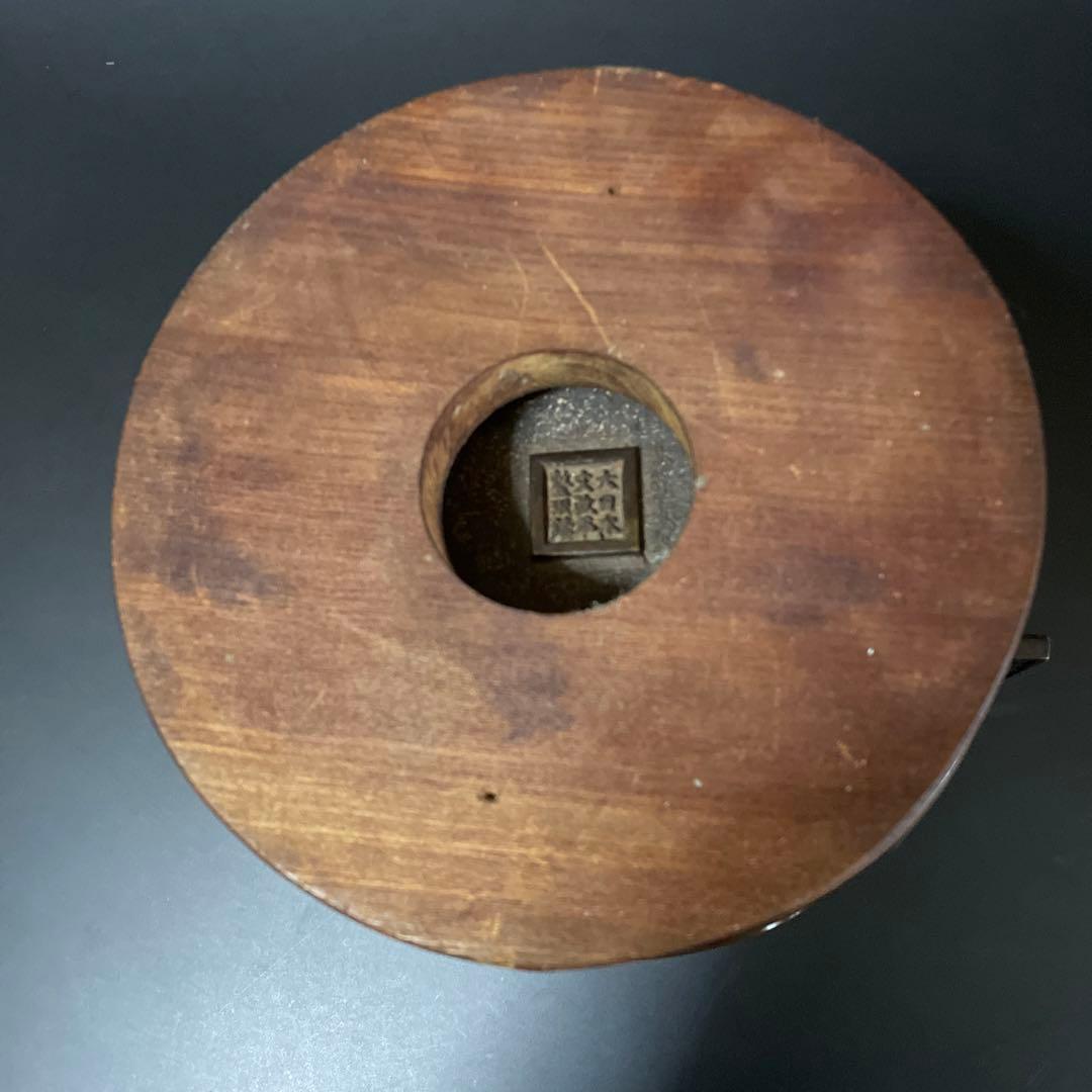 時代物　唐銅　手彫火鉢　大日本文政年整眠鋳　１個