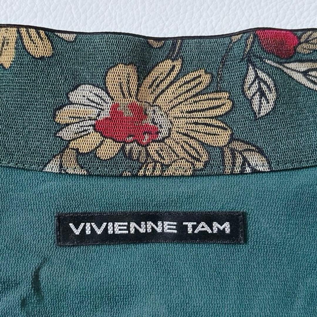 未使用級♡ヴィヴィアンタム マオカラー チャイナドレス フリル 花柄 XSサイズ