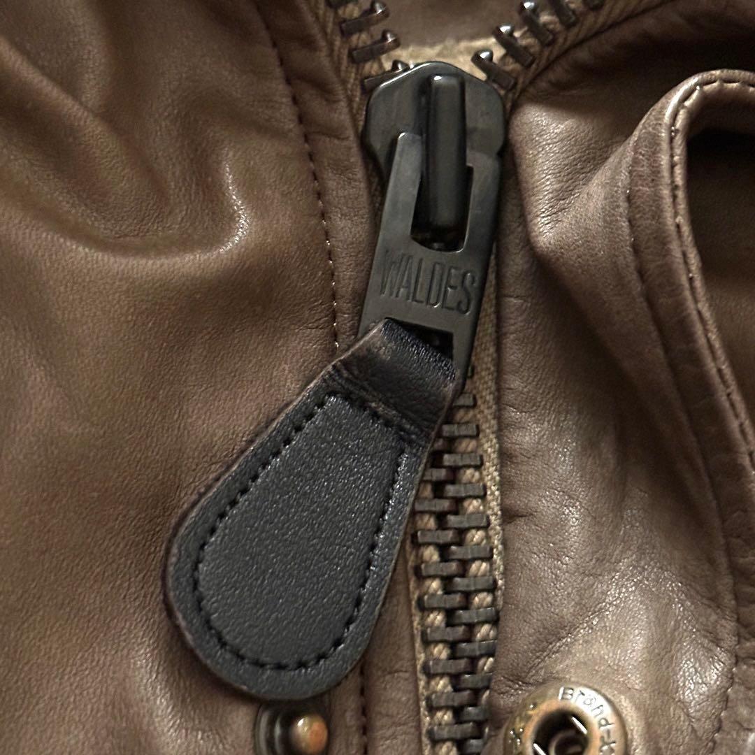 sisii ウォッシャブルレザー モッズコート サイズXXS ブラウン 日本製