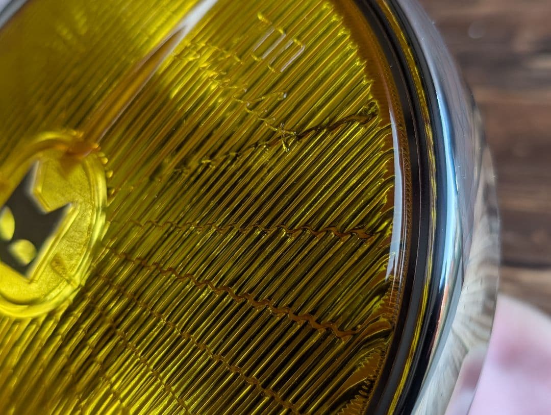 マーシャル 720 ヘッドライト イエローレンズ 金猫 リム付き キティカット