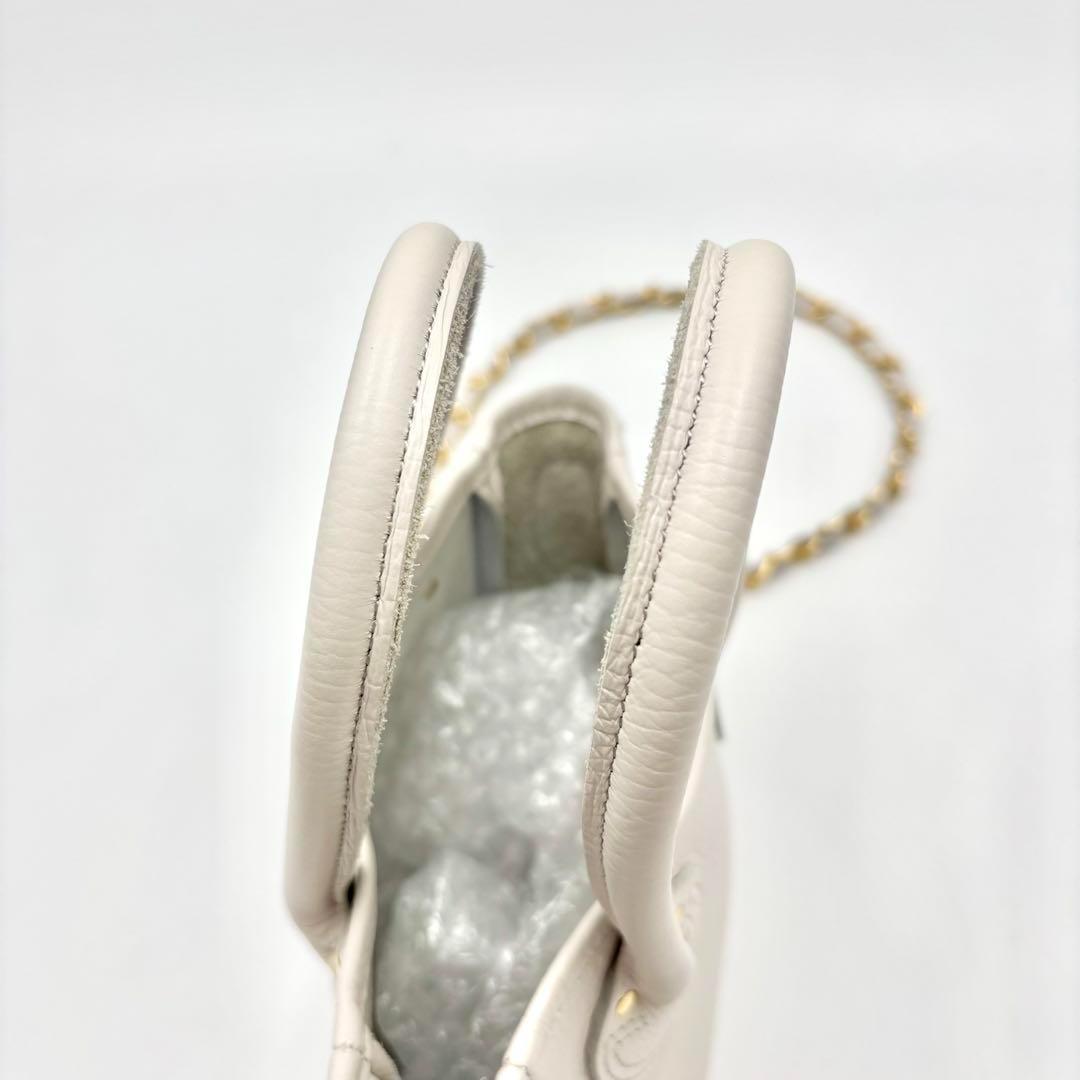 【未使用に近い】 ヤングアンドオルセン 2way ショルダーバッグ チェーン