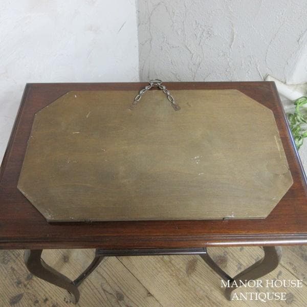 イギリス アンティーク 家具 ウォールミラー 壁掛け鏡 カフェ 英国 6406d