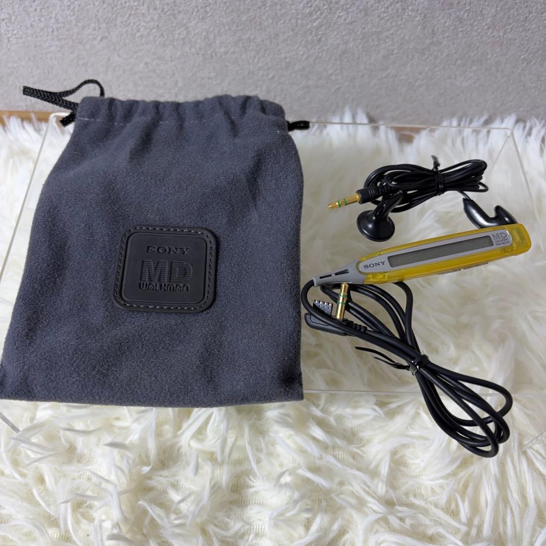 【完動品】SONY MD WALKMAN MZ-E75 グリーン MDプレーヤー