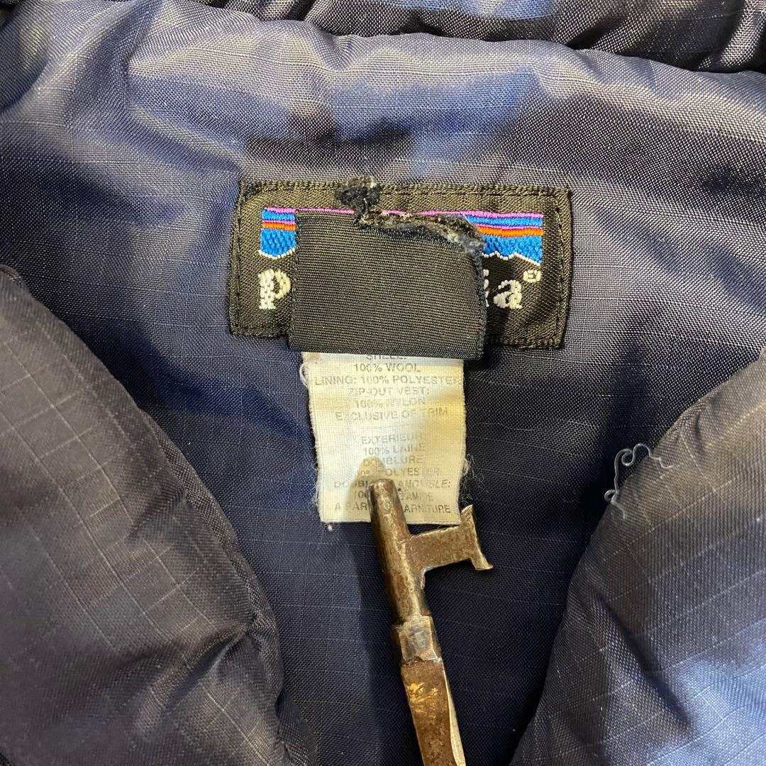 90s Patagonia ダウンベスト ネイビー Lサイズ 詳細不明