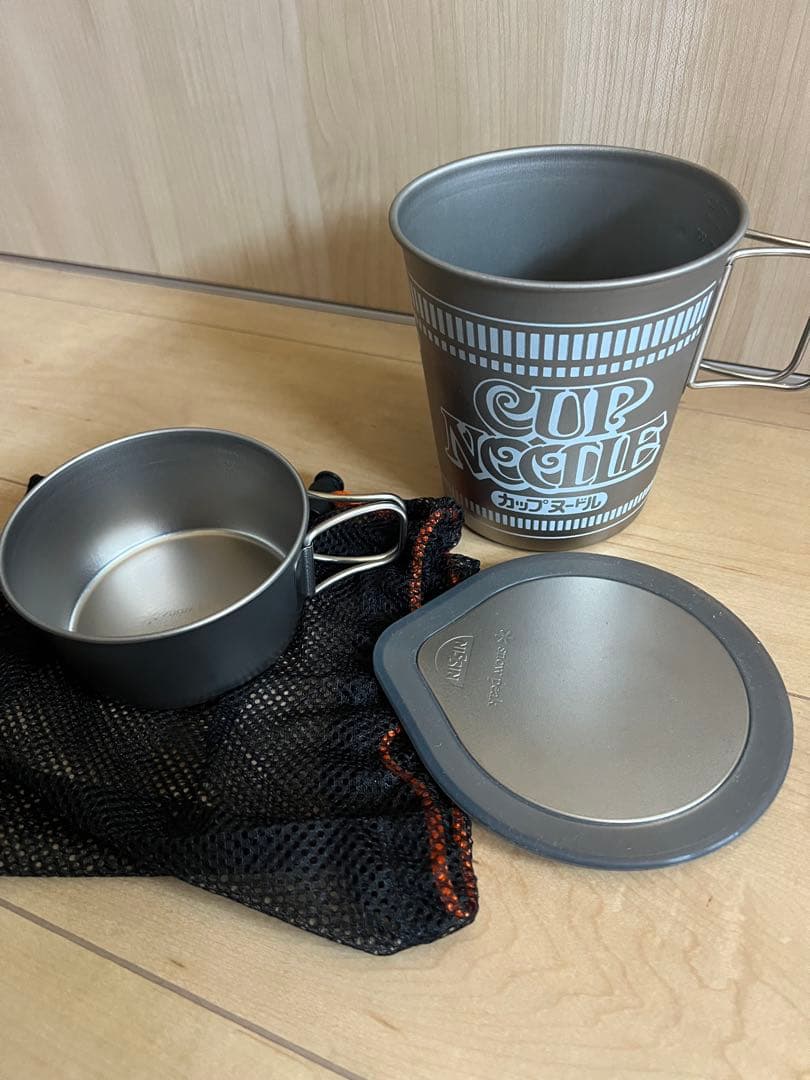 スノーピーク　カップヌードル　チタンクッカー3点セット