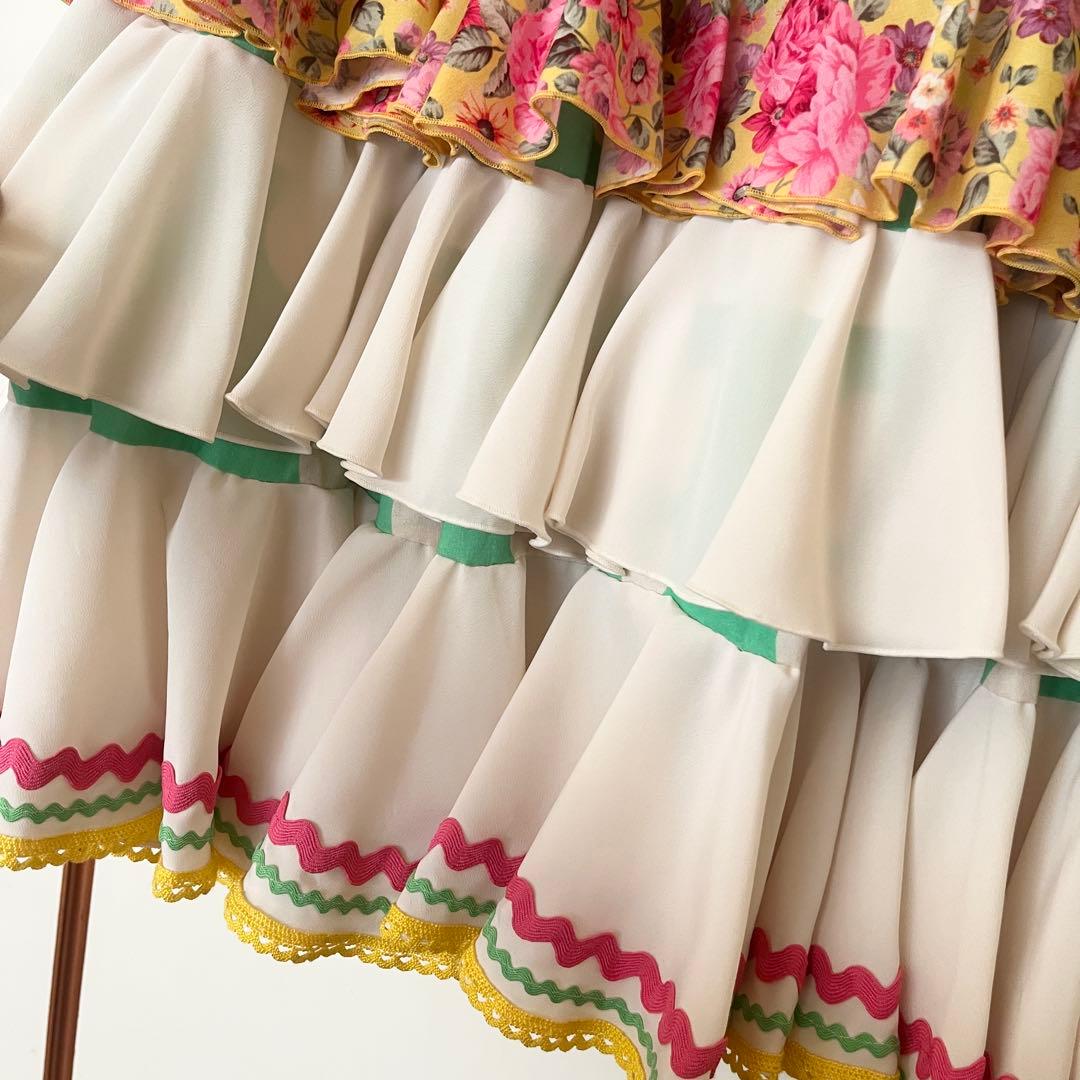 タグ付き　未使用　Mariquita フラメンコ　一点物　ファルダ　水玉