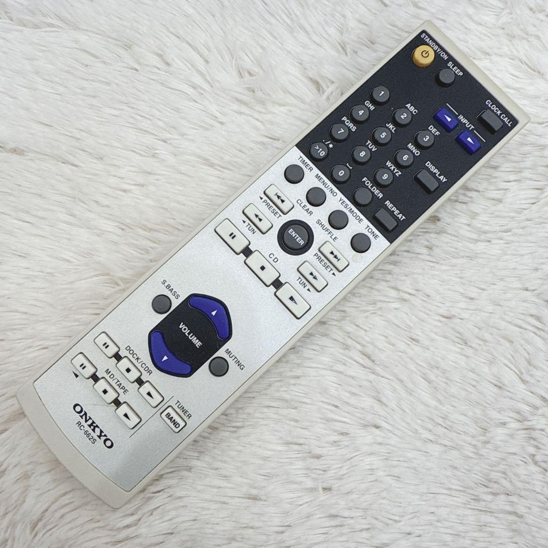 美品 ONKYO スピーカー CR-D2 D-D2E CDコンポ リモコン付き