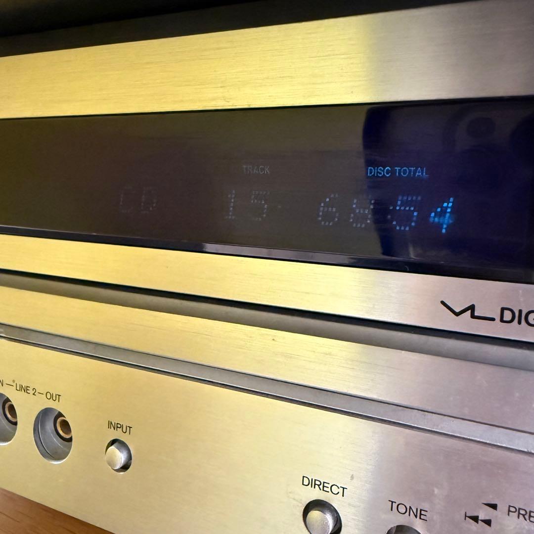 美品 ONKYO スピーカー CR-D2 D-D2E CDコンポ リモコン付き