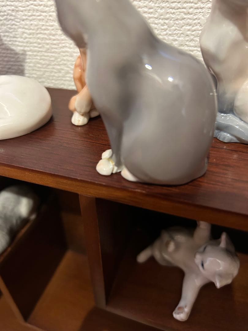 ロイヤルコペンハーゲン猫12ミニキャットコレクションフィギアひな祭りネコの日レア