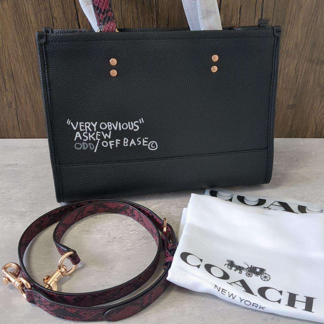 【新品】COACH トートバッグ ブラック バスキア　C5661