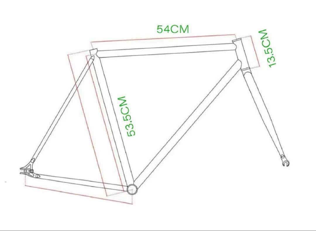 MAKINO njs フレームセット BB付 ピスト 競輪