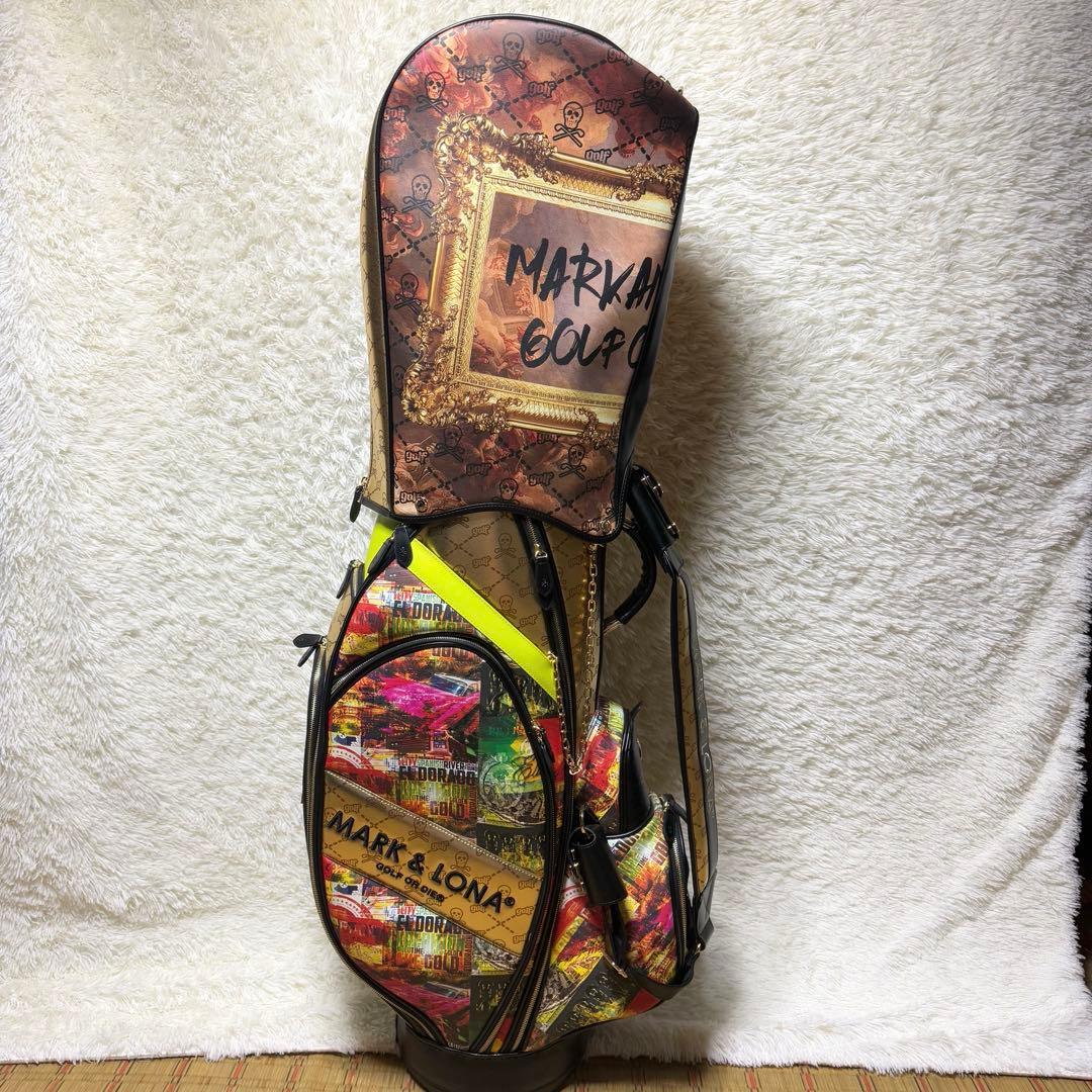 【マークアンドロナ】極美品 キャディバック 木村拓哉 総柄 2023