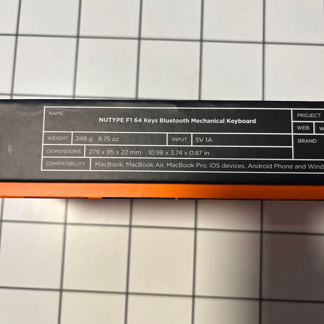 NuPhy NUTYPE F1 64 Keys 日本語配列キーボード 本体