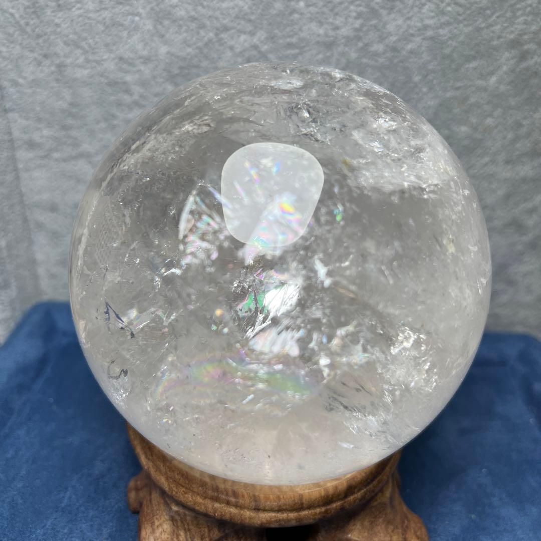ご予約水晶スフィア　直径92mm 虹ギラギラ　30%off❣️
