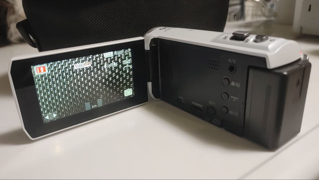 Panasonic HC-V550M ホワイト 予備バッテリー等おまけ多数美品