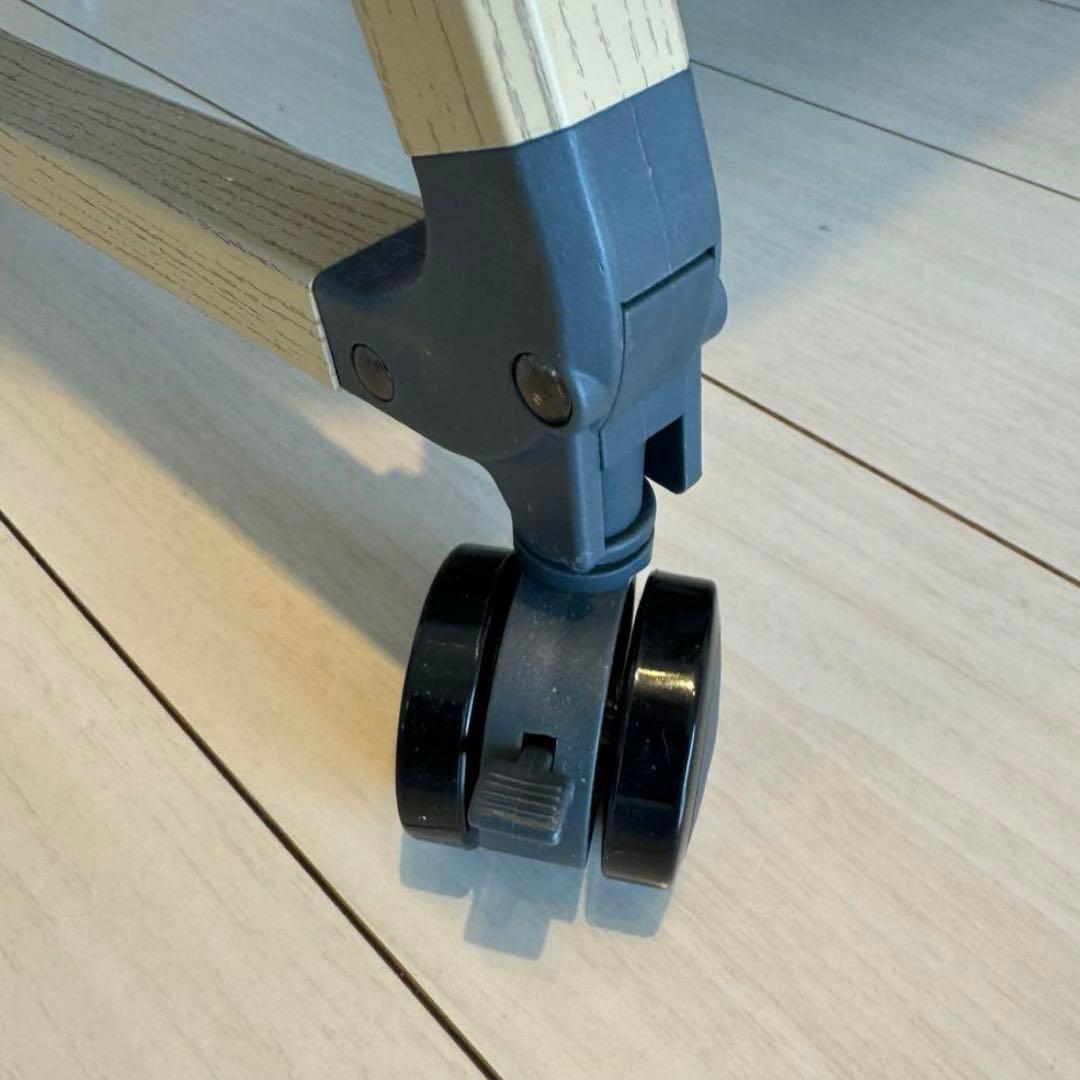 【2024年改良モデル】Hzdmj ベビーベッド 折畳キャスター付き 蚊帳付き