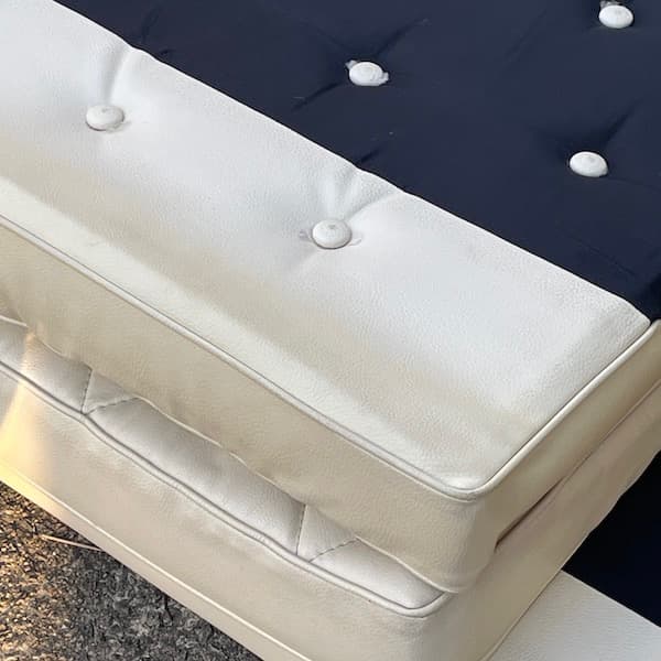 カリモク60 ３シーターロビーチェア　アイボリー　３人がけソファ