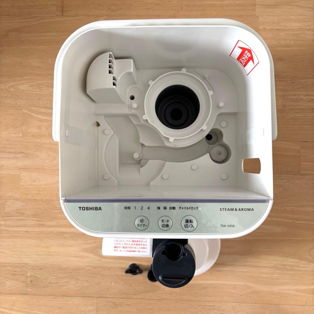 【超美品】TOSHIBA スチーム加湿器 TKA-S45A　東芝　ホワイト