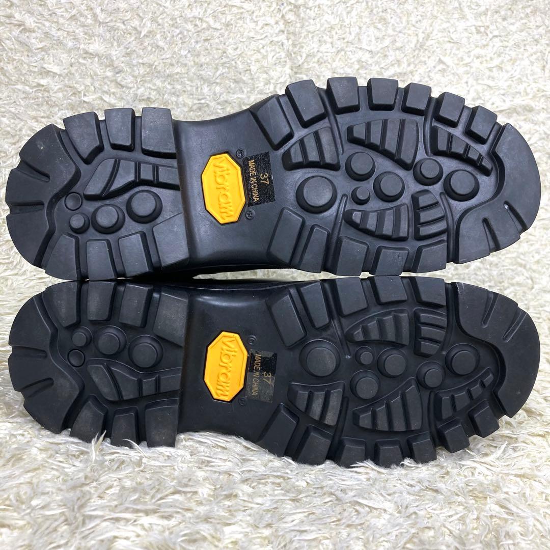 『極美品』アダムエロペ ビブラムソール サイドゴアブーツ トラックソール 黒