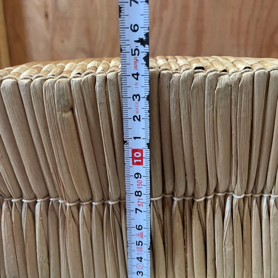 昭和レトロ　岡山　蒜山　がま細工　バッグ　カゴバッグ　手提げ　ひるぜん　古道具