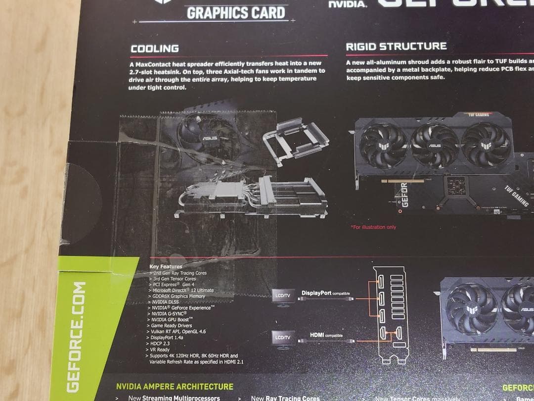 グラフィックボード・グラボ・ビデオカード ASUS TUF Gaming GeForce RTX3070Ti OC 8GB