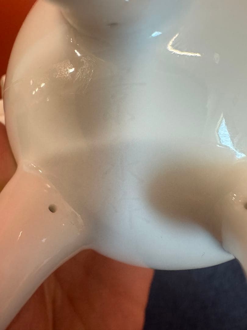 1900 有田焼　景泉作　白磁　象　透かし彫　香炉