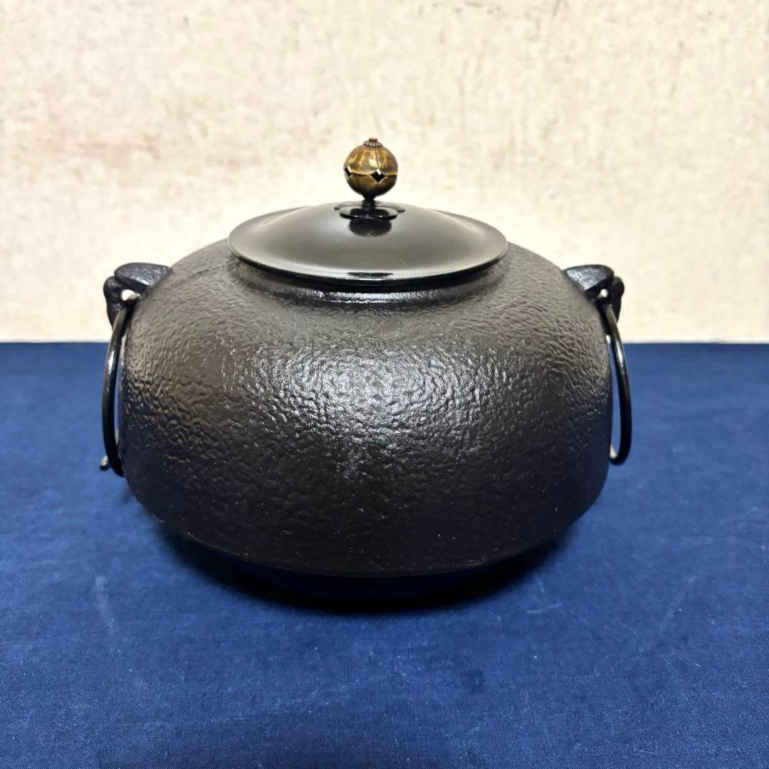 風炉/茶釜/電熱器/鬼面風炉釜/鉄風炉/野々田製電熱器/敷板/茶道具/お点前道具