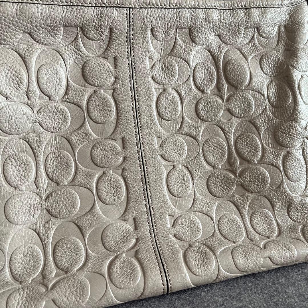 美品　正規品　COACH シグネチャー　ショルダーバッグ　レガシー　ベージュ