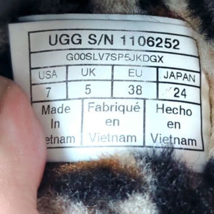 UGG FLUFF YEAH SLIDE　24cm 　レオパード　　24cm