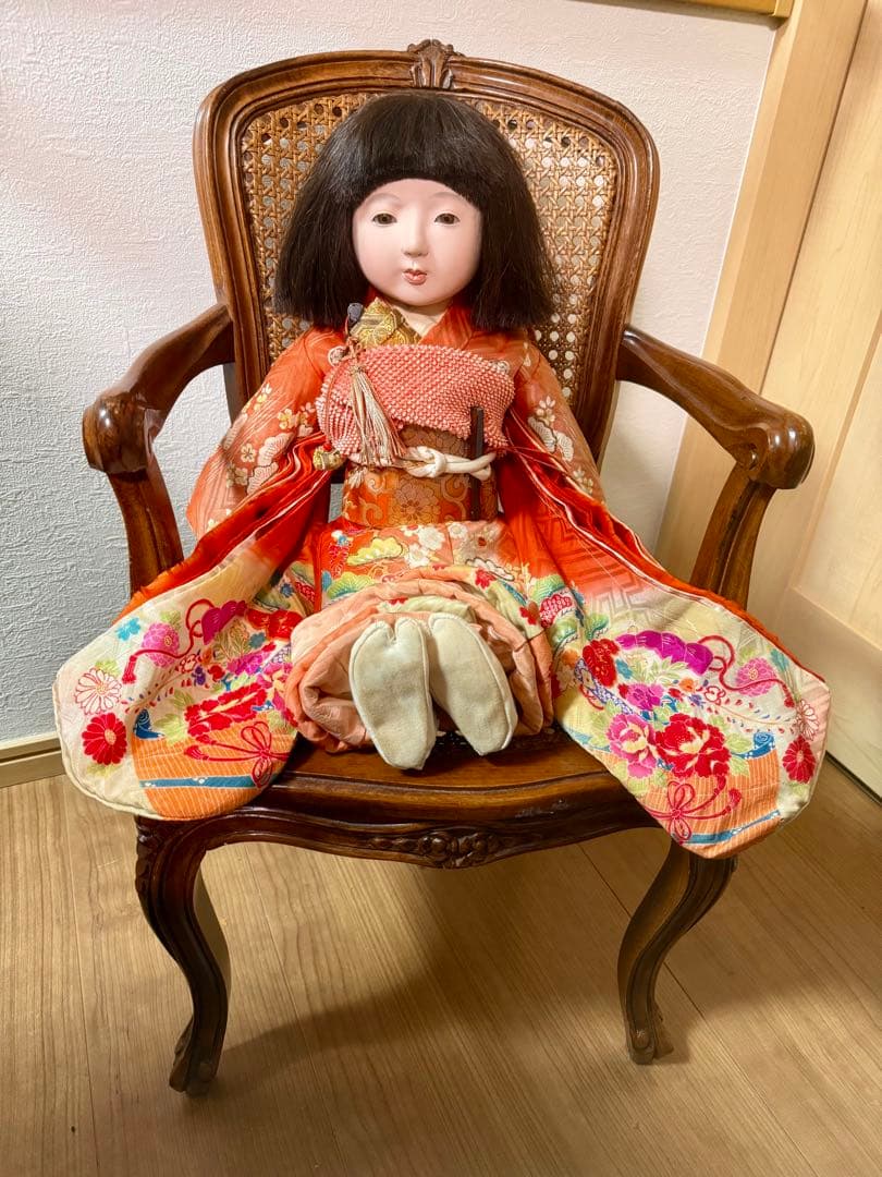 【パンダさま専用】市松人形 玉水 50cm 人形液 昭和初期 アンティークドール