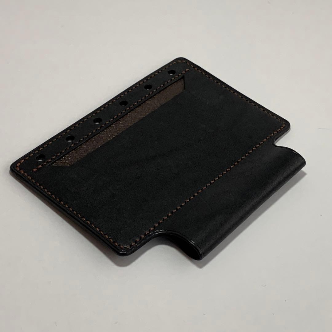 本革総手縫イタリアンレザーミニ6システム手帳ポケットペンホルダー付(マルゴー等)